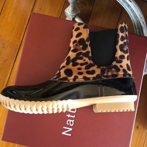 Leopard print duck boots ♥️